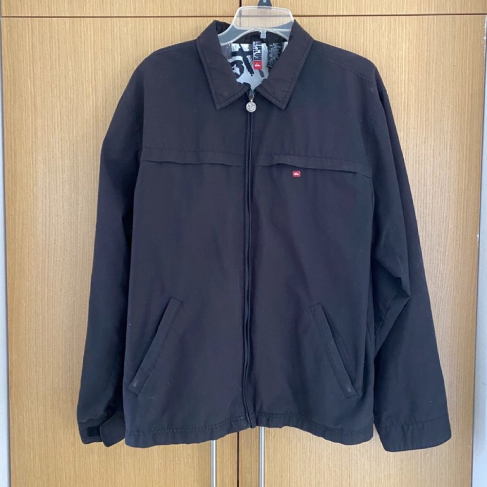 Quicksilver black jacket Men's size large